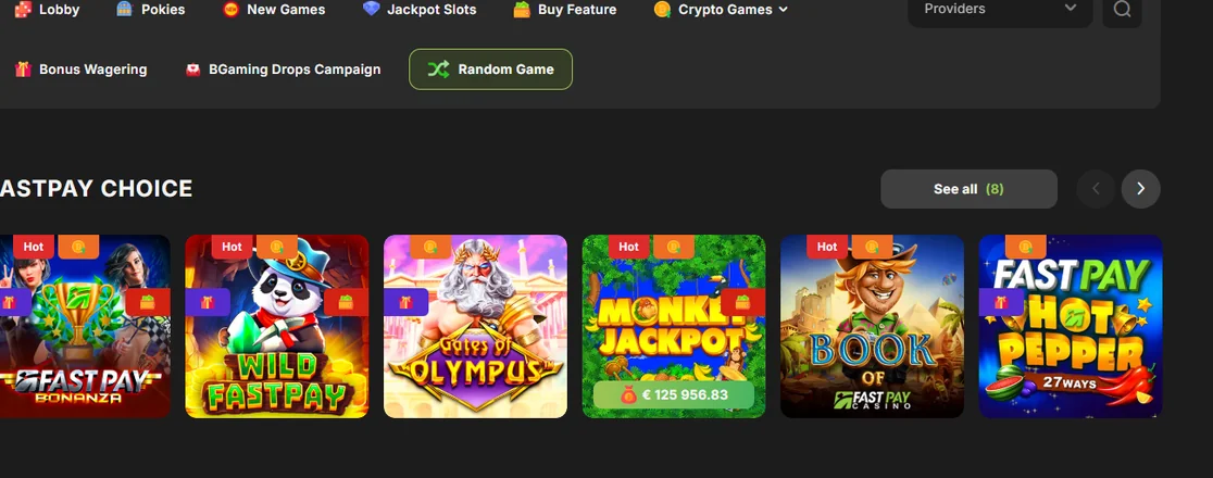 Play popular casino games