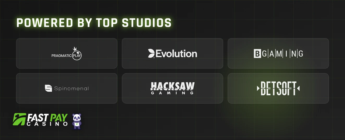 Browse game providers